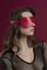 Маска на глаза Feral Feelings - Blindfold Mask, натуральная кожа, красная || Маска на очі Feral Feelings - Blindfold Mask, натуральна шкіра, червона || Red leather mask on eye Feral Feelings - Blindfold Mask