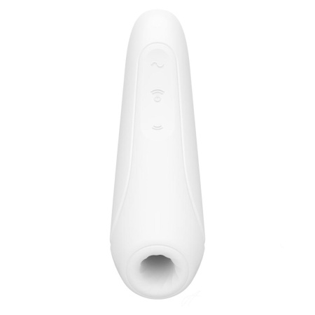 Вакуумный клиторальный стимулятор Satisfyer Curvy 1+ White с управлением через интернет || Вакуумний кліторальний стимулятор Satisfyer Curvy 1+ White з керуванням через інтернет || Vacuum stimulator clitoris with couple with smartphone Satisfyer Curvy 1+ White