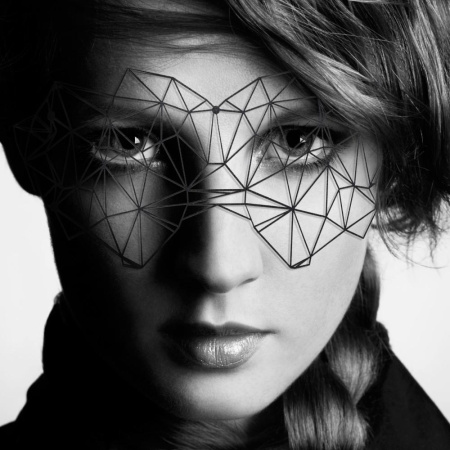 Маска на лицо Bijoux Indiscrets - Kristine Mask, виниловая, клеевое крепление, без завязок || Маска на обличчя Bijoux Indiscrets - Kristine Mask, вінілова, клейове кріплення, без зав'язок || Mask without tours on adhesive straps Bijoux Indiscrets - Kristine Mask