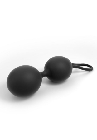 Вагинальные шарики Dorcel Dual Balls Black, диаметр 3,6см, масса 55 г || Вагінальні кульки Dorcel Dual Balls Black, діаметр 3,6 см, маса 55 г || Silicone simulator balls Dorcel Dual Balls Black