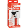 Трусики со страпоном Doc Johnson Vac-U-Lock 8 Inch Classic Dong Ultra Harness, ПВХ, диаметр 3,8см || Трусики зі страпоном Doc Johnson Vac-U-Lock 8 Inch Classic Dong Ultra Harness, ПВХ, діаметр 3,8см || Panties with strapon Doc Johnson Vac-U-Lock 8 Inch Classic Dong Ultra Harness, unisex, 20x3,8cm