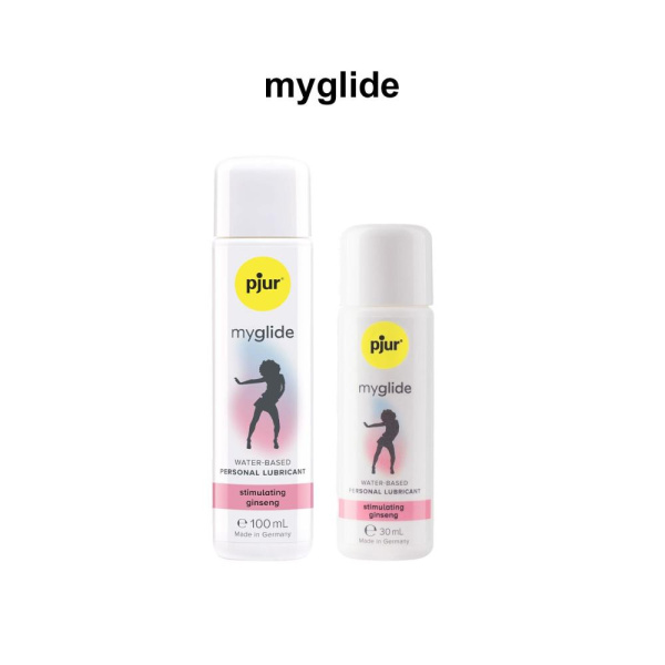 Возбуждающий лубикант на водной основе pjur myglide 30 мл, с женьшенем, тепло+покалывание