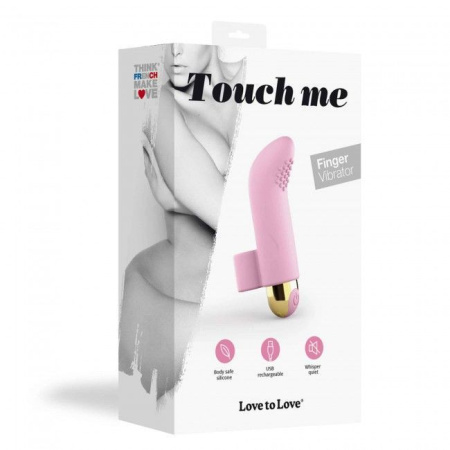 Вибратор на палец Love To Love TOUCH ME ROSE перезаряжаемый, мощный мотор || Вібратор на палець Love To Love TOUCH ME ROSE, який перезаряджається, потужний мотор || Vibrator on finger Love To Love TOUCH ME ROSE