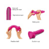 Реалистичный фаллоимитатор Strap-On-Me Sliding Skin Realistic Dildo Fuchsia S, эффект подвижной кожи || Реалістичний фалоімітатор Strap-On-Me Sliding Skin Realistic Dildo Fuchsia S, ефект рухливої шкіри || 