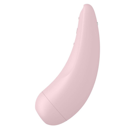 Вакуумный клиторальный стимулятор Satisfyer Curvy 2+ Pink с управлением через интернет || Вакуумний кліторальний стимулятор Satisfyer Curvy 2+ Pink з керуванням через інтернет || Bluetooth Vacuum Clitual Stimulator Satisfyer Curvy 2+ Pink