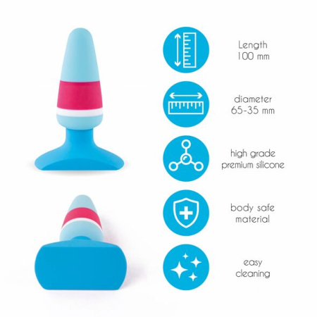 Анальная пробка FeelzToys - Plugz Butt Plug Colors Nr. 1 || Анальна пробка FeelzToys - Plugz Butt Plug Colors Nr. 1 || Anal plug FeelzToys - Plugz Butt Plug Colors Nr.1, 10x3,2cm
