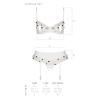 Сексуальный комплект с поясом для чулок Passion LOVELIA SET XXL/XXXL, white || Сексуальний комплект з поясом для панчіх Passion LOVELIA SET XXL/XXXL, white || LOVELIA SET white XXL/XXXL - Passion