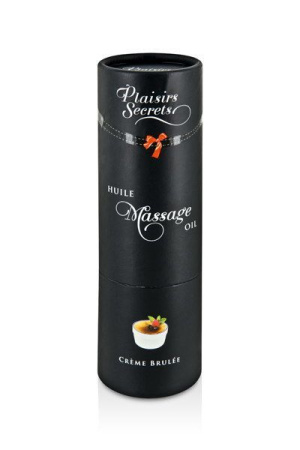 Массажное масло Plaisirs Secrets Creme Brulee (59 мл) с афродизиаками съедобное, подарочная упаковка || Масажна олія Plaisirs Secrets Creme Brulee (59 мл) з афродизіаками їстівна, подарункове паковання || Ml oil sample Plaisirs Secrets Creme Brulee (Cream brûlée)