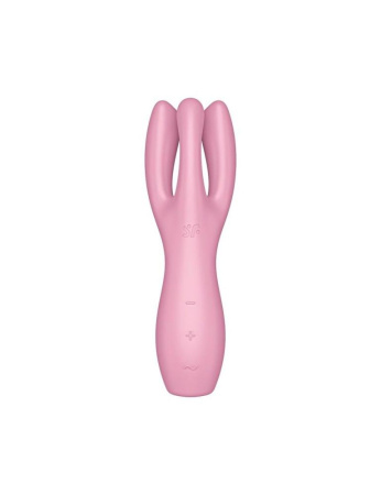 Кліторальний вібратор Satisfyer Threesome 3 Pink з трьома пальчиками