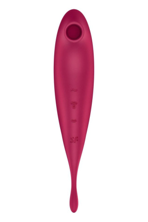 Смарт-вибратор для клитора с вакуумной стимуляцией Satisfyer Twirling Pro+ dark red || Смарт-вібратор для клітора з вакуумною стимуляцією Satisfyer Twirling Pro+ dark red || Smart for clitoris with vacuum stimulation Satisfyer Twirling Pro+ dark red