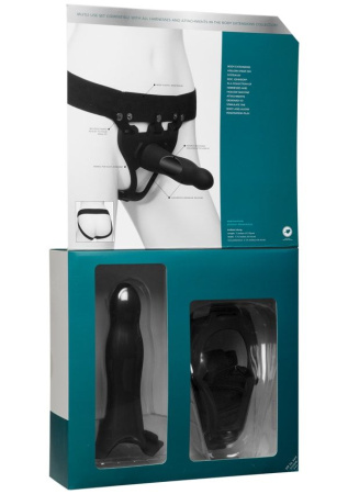 Страпон унисекс Doc Johnson Body Extensions - BE Daring, полая насадка || Страпон унісекс Doc Johnson Body Extensions - BE Daring, порожня насадка || Floor strap-on unisex Doc Johnson Body Extensions - BE Daring