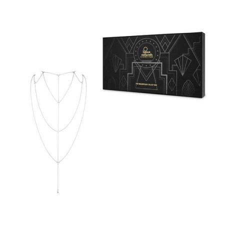 Цепочка для спины Bijoux Indiscrets Magnifique Back and Cleavage Chain - Silver, украшение для тела || Ланцюжок для спини Bijoux Indiscrets Magnifique Back and Cleavage Chain - Silver, прикраса для тіла || Chain for back Bijoux Indiscrets Magnifique Back and Cleavage Chain - Silver