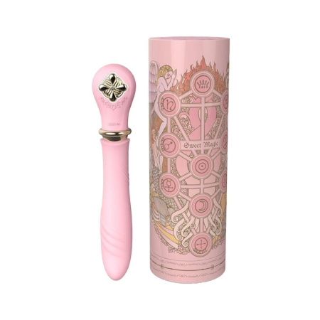 Пульсатор с подогревом Zalo Sweet Magic - Desire Fairy Pink, турбо режим || Пульсатор із підігрівом Zalo Sweet Magic - Desire Fairy Pink, турбо режим || Pulsating vibrator with heating ZALO DESIRE, Fairy Pink