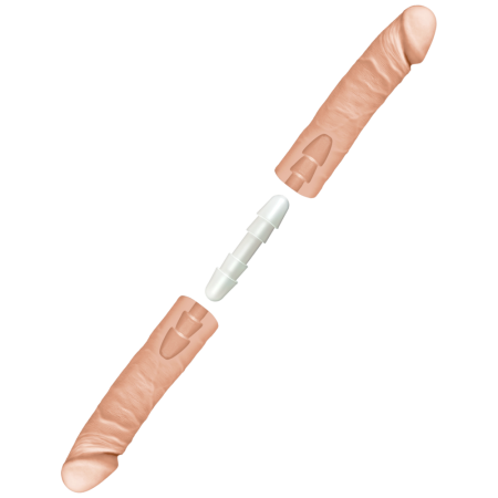 Фаллоимитатор двойной Doc Johnson The D - Double D - 16 Inch - ULTRASKYN, диаметр 4,4см, Vack-U-Lock || Фалоімітатор подвійний Doc Johnson The D - Double D - 16 Inch - ULTRASKYN, діаметр 4,4 см, Vack-U-Lo || Double-sided dildo Doc Johnson The D - Double D - ULTRASKYN