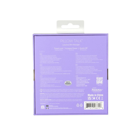 Роскошный вибратор Pillow Talk Flirty Purple Special Edition, Сваровски, повязка на глаза+игра || Розкішний вібратор Pillow Talk Flirty Purple Special Edition, Сваровскі, пов’язка на очі+гра || Luxurious vibrator Pillow Talk Flirty Purple Special Edition, Swarovski, dressing on eye+game