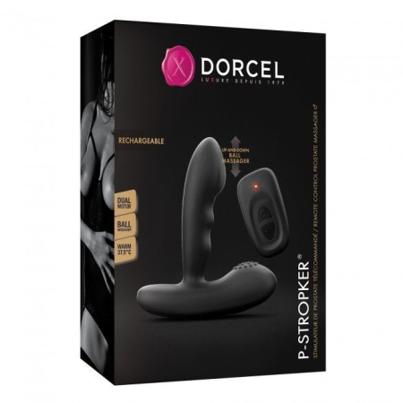 Массажеры простаты Dorcel P-Stroker с пультом ДУ, подогревом и точечным массажем, два мотора || Масажери простати Dorcel P-Stroker з пультом ДК, підігрівом і прицільним масажем, два мотори || Premium Massager with heating and point massage Dorcel P-Stroker with remote control