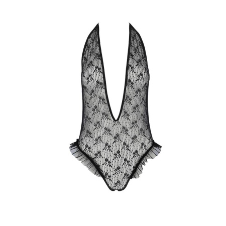 Боди монокини с глубоким декольте Passion OTAVIA BODY XXL/XXXL, black || Боді монокіні з глибоким декольте Passion OTAVIA BODY XXL/XXXL, black || Bodysuit monokini with deep neckline OTAVIA BODY black XXL/XXXL - Passion