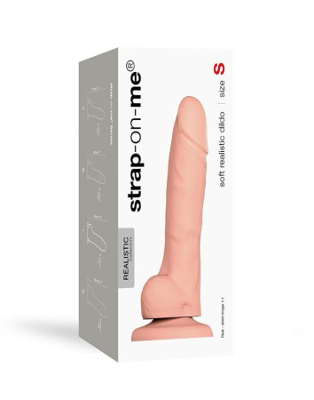Реалистичный фаллоимитатор Strap-On-Me SOFT REALISTIC DILDO Vanilla - Size S || Реалістичний фалоімітатор Strap-On-Me SOFT REALISTIC DILDO Vanilla - Size S || 