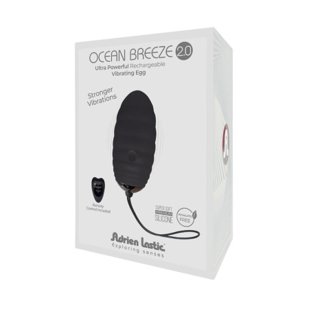 Виброяйцо Adrien Lastic Ocean Breeze 2.0 Black, пульт ДУ, очень мощный мотор, 10 виброрежимов || Віброяйце Adrien Lastic Ocean Breeze 2.0 Black, пульт ДК, дуже потужний мотор, 10 віброрежимів || Vibrating Adrien Lastic Ocean Breeze 2.0 Black