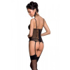 Корсет с подвязками, стринги Passion LOVELIA CORSET L/XL, black || Корсет з підв'язками, стрінги Passion LOVELIA CORSET L/XL, black || LOVELIA CORSET black L/XL - Passion