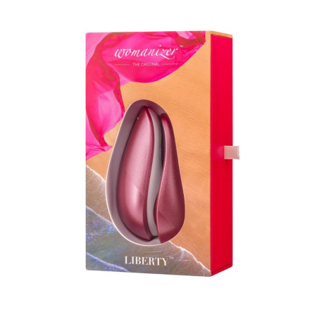 Вакуумный клиторальный стимулятор Womanizer Liberty Pink, магнитная крышка, 2 насадки || Вакуумний кліторальний стимулятор Womanizer Liberty Pink, магнітна кришка, 2 насадки || Vacuum stimulator clitoris Womanizer Liberty Pink Rose