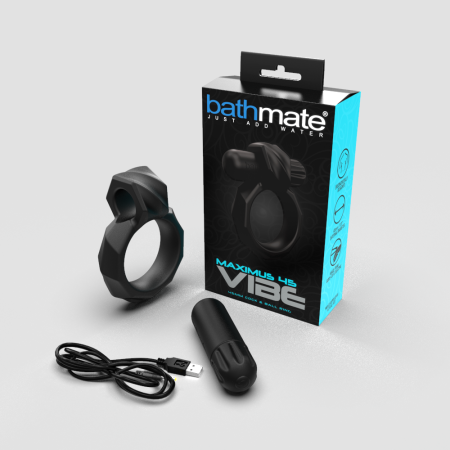 Эрекционное кольцо с вибропулей Bathmate Maximus VIBE 45mm, перезаряжаемое || Ерекційне кільце з віброкулею Bathmate Maximus VIBE 45mm, перезаряджається || Erection ring with Bathmate Maximus Vibe 45mm, recharges