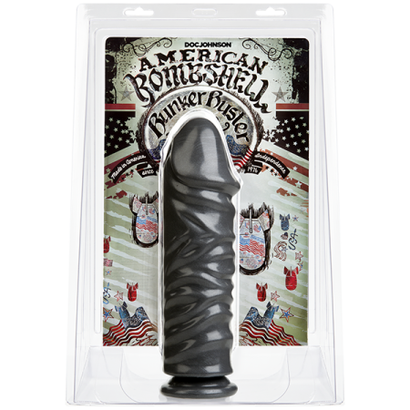Фаллоимитатор для фистинга Doc Johnson American Bombshell Bunker Buster Gun Metal, диаметр 8,1см || Фалоімітатор для фістингу Doc Johnson American Bombshell Bunker Buster Gun Metal, діаметр 8,1 см || Dildo for fisting Doc Johnson American Bombshell Bunker Buster Gun Metal 8,1cm