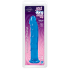 Фалоімітатор Doc Johnson Jelly Jewels Dong & Suction Cup Blue, діаметр 3,6 см, антибактеріальний ПВХ