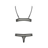 Комплект белья Passion ERZA SET XXL/XXXL, black, лиф и трусики || Комплект білизни Passion ERZA SET XXL/XXXL, black, ліф і трусики || Erza Set Black XXL / XXXL - Passion: Lifts and Panties
