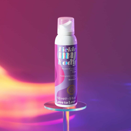 Массажная пена Love To Love TICKLE MY BODY Strawberry (150 мл) увлажняющая || Масажна піна Love To Love TICKLE MY BODY Strawberry (150 мл) зволожувальна || Composed massage promo Love To Love TICKLE MY BODY Strawberry, 150ml