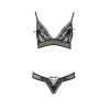 Комплект белья Passion ERZA SET XXL/XXXL, black, лиф и трусики || Комплект білизни Passion ERZA SET XXL/XXXL, black, ліф і трусики || Erza Set Black XXL / XXXL - Passion: Lifts and Panties
