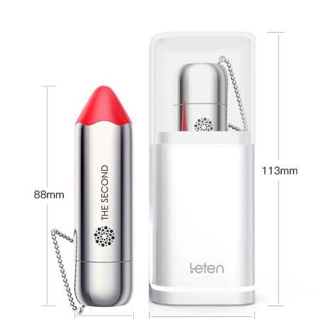 Вибропуля Leten The Second scented orange с индукционной зарядкой, водонепроницаемая, очень мощная || Віброкуля Leten The Second scented orange з індукційною зарядкою, водонепроникна, дуже потужна || Powerful bullet Leten The Second scented orange with induction charging