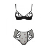Эротический комплект с рисунком Passion LOVELIA BIKINI L/XL, black || Еротичний комплект з малюнком Passion LOVELIA BIKINI L/XL, black || LOVELIA BIKINI black L/XL - Passion