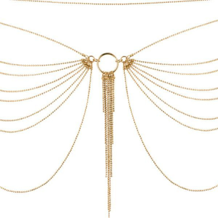Ланцюжок на трусики або ліф Bijoux Indiscrets MAGNIFIQUE Waist Chain - Gold, прикраса на тіло