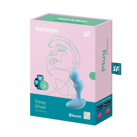 Смарт-массажер простаты Satisfyer Deep Diver Light Blue || Смарт-масажер простати Satisfyer Deep Diver Light Blue || Smart prostate massager Satisfyer Deep Diver Light Blue
