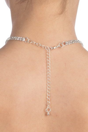 Колье со стразами Bijoux Pour Toi - Audrey Silver || Кольє зі стразами Bijoux Pour Toi - Audrey Silver || Knees with rhinestones Bijoux Pour Toi - Audrey Silver
