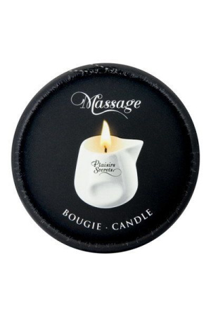 Массажная свеча Plaisirs Secrets Vanilla (80 мл) подарочная упаковка, керамический сосуд || Масажна свічка Plaisirs Secrets Vanilla (80 мл) подарункове паковання, керамічний посуд || Gift massage candle in ceramic container Plaisirs Secrets Vanilla, 80ml