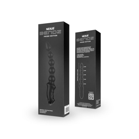 Анальный вибратор-бусы Nexus BENDZ Bendable Vibrator Probe Edition, эффект памяти формы || Анальний вібратор-намисто Nexus BENDZ Bendable Vibrator Probe Edition, ефект пам’яті форми || Nexus BENDZ Bendable Vibrator Probe Edition