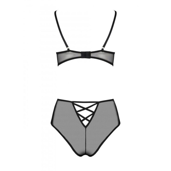 Эротический комплект с рисунком Passion LOVELIA BIKINI L/XL, black