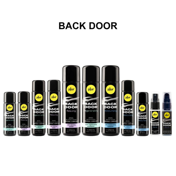 Анальный лубрикант pjur BACK DOOR Moisturising 30 мл, на водной основе, с гиалуроном, эффект силикона