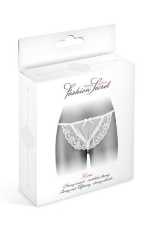 Трусики-стринги с жемчужной ниткой Fashion Secret KATIA White || Трусики-стрінги з перлинною ниткою Fashion Secret KATIA White || Panties with pearl with string Fashion Secret KATIA White