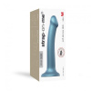 Насадка для страпона Strap-On-Me Mono Density Dildo Blue M, диам. 3,3см, однослойный силикон, гибкий || Насадка для страпону Strap-On-Me Mono Density Dildo M Blue, діам. 3,3 см, одношаровий силікон, гнучк || Dildo sleeve for denim Strap-On-Me Mono Density Dildo Blue M, 18x3,3cm