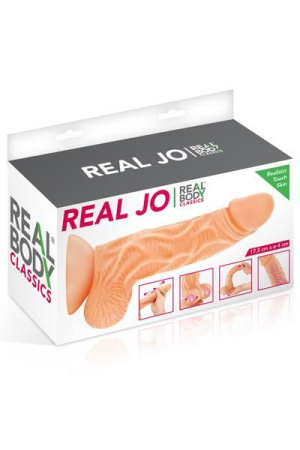 Фаллоимитатор с подвижной крайней плотью Real Body - Real JO, диаметр 4см, TPE || Фалоімітатор із рухомою крайньою плоттю Real Body — Real JO, діаметр 4 см, TPE || Dildo with movable krayney flesh Real Body - Real JO