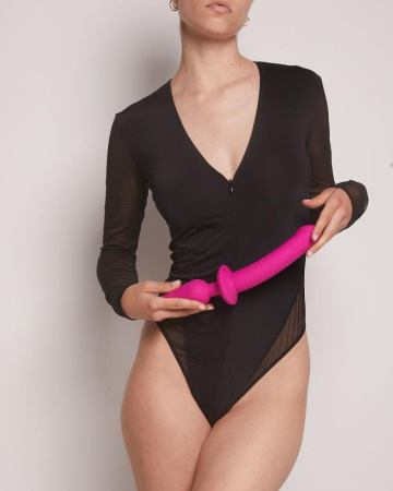 Анальная пробка с дилдо 2в1 Strap-On-Me SWITCH PLUG-IN DILDO Fuchsia L, диаметр 4,5/3,4 см || Анальна пробка з дилдо 2в1 Strap-On-Me SWITCH PLUG-IN DILDO Fuchsia L, діаметр 4,5/3,4 см || 