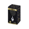 Металлическая анальная пробка Кроличий хвостик Alive Fluffy Plug S Black, диаметр 2,8 см || Металева анальна пробка Кролячий хвостик Alive Fluffy Plug S Black, діаметр 2,8 см || 