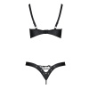 Комплект из экокожи Passion CELINE BIKINI 6XL/7XL black, открытый бра, стринги со шнуровкой || Комплект з екошкіри Passion CELINE BIKINI 6XL/7XL black, відкритий бра, стрінги зі шнурівкою || PASSION CELINE CELINE CELINE CELINE CELINE CELINE CELINE CELINE CELINE CELINII
