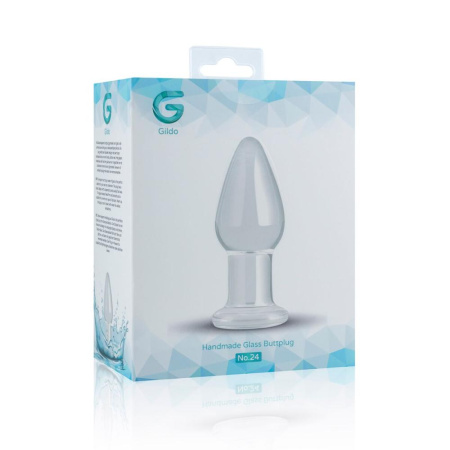 Стеклянная анальная пробка Gildo Glass Buttplug No. 24 || Скляна анальна пробка Gildo Glass Buttplug No. 24 || Glass anal plug Gildo Glass Buttplug No.24, 9,9x3,9cm