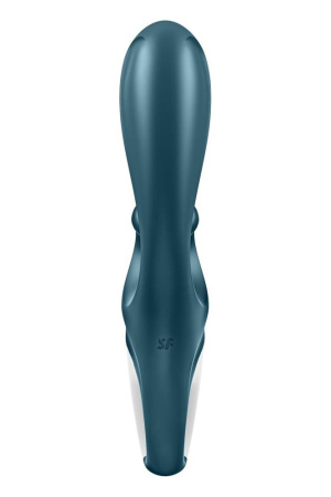 Смарт вибратор кролик Satisfyer Hug Me Bluegrey, 2 мотора, диаметр 4,2см, широкая клиторальная часть || Смарт вібратор-кролик Satisfyer Hug Me Bluegrey, 2 мотори, діаметр 4,2см, широка кліторальна частина || Satisfyer Hug ME BlueGrey smartwibrator, 2 motors, diameter 4.2cm, wide clitoris