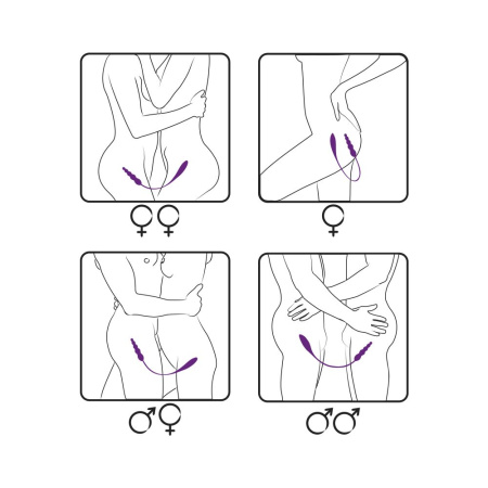 Вибратор двусторонний Adrien Lastic AD-2X с пультом LRS || Вібратор двосторонній Adrien Lastic AD-2X з пультом LRS || Double-sided vibrator Adrien Lastic AD-2X with remote LRS