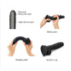 Реалистичный фаллоимитатор Strap-On-Me Sliding Skin Realistic Dildo Black S, эффект подвижной кожи || Реалістичний фалоімітатор Strap-On-Me Sliding Skin Realistic Dildo Black S, ефект рухливої шкіри || 